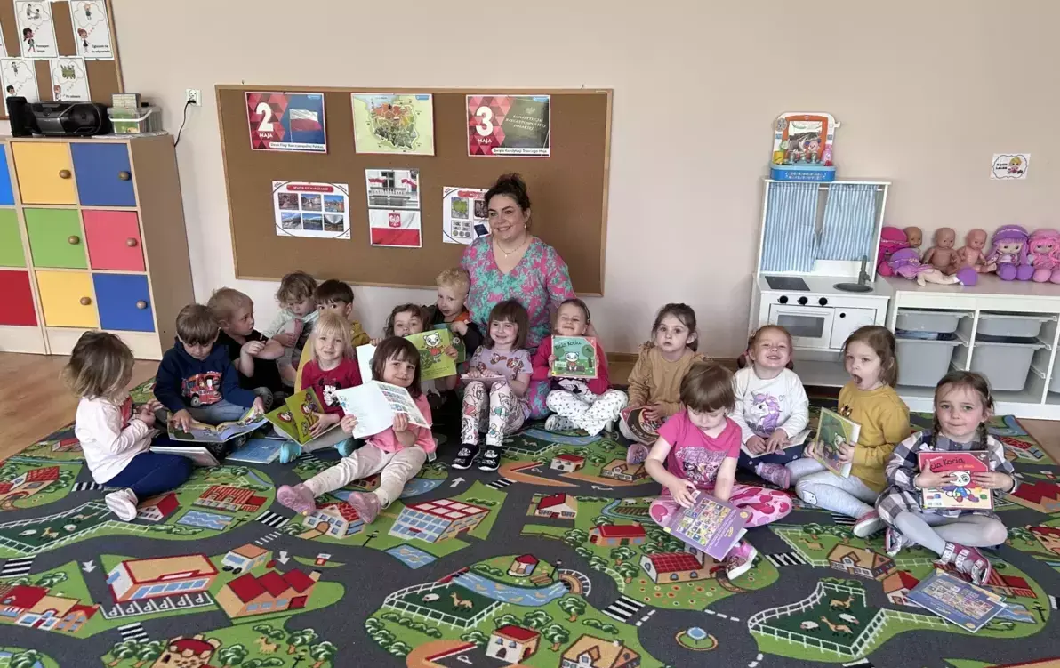 Zdjęcie do Wizyta Pani z biblioteki w grupie Misie