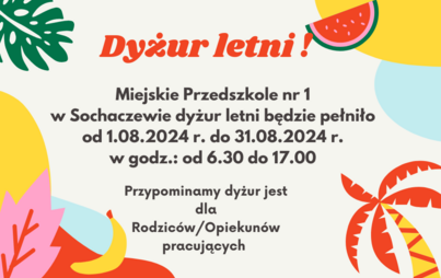 Zdjęcie do Dyżur letni