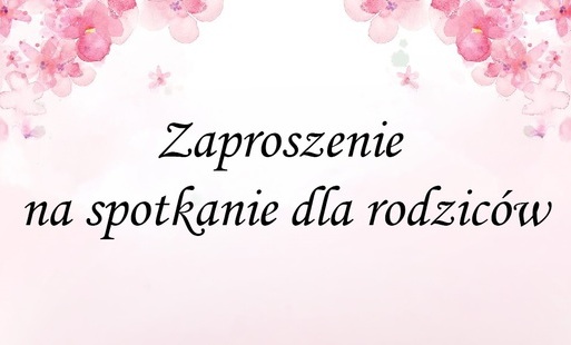 Zaproszenie na spotkanie