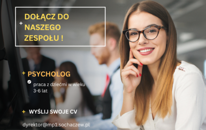 Zdjęcie do Poszukujemy Psychologa