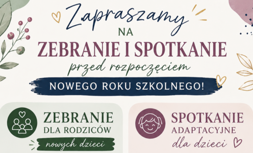 Zdjęcie do Zebranie ogranizacyjne dla rodzic&oacute;w naszych nowych przedszkolak&oacute;w!!!